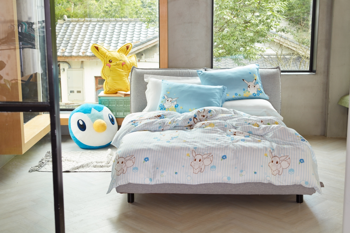 Pokémon 寶可夢天絲床包兩用被組(雙人)4,280