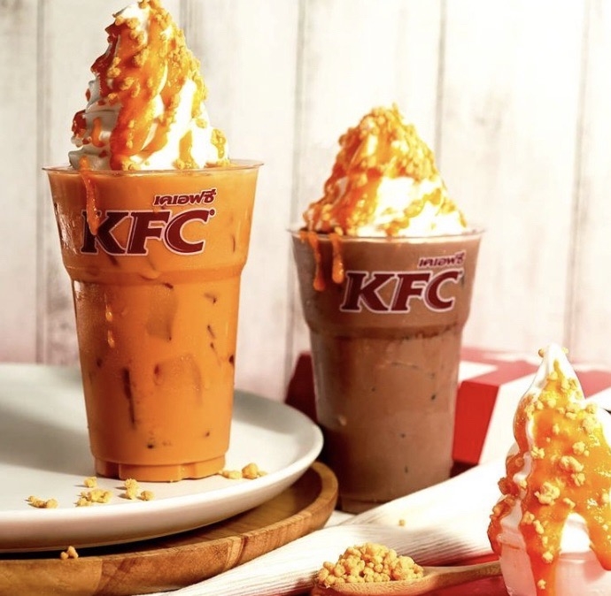 泰國肯德基曾推出鹹蛋黃飲料與冰淇淋