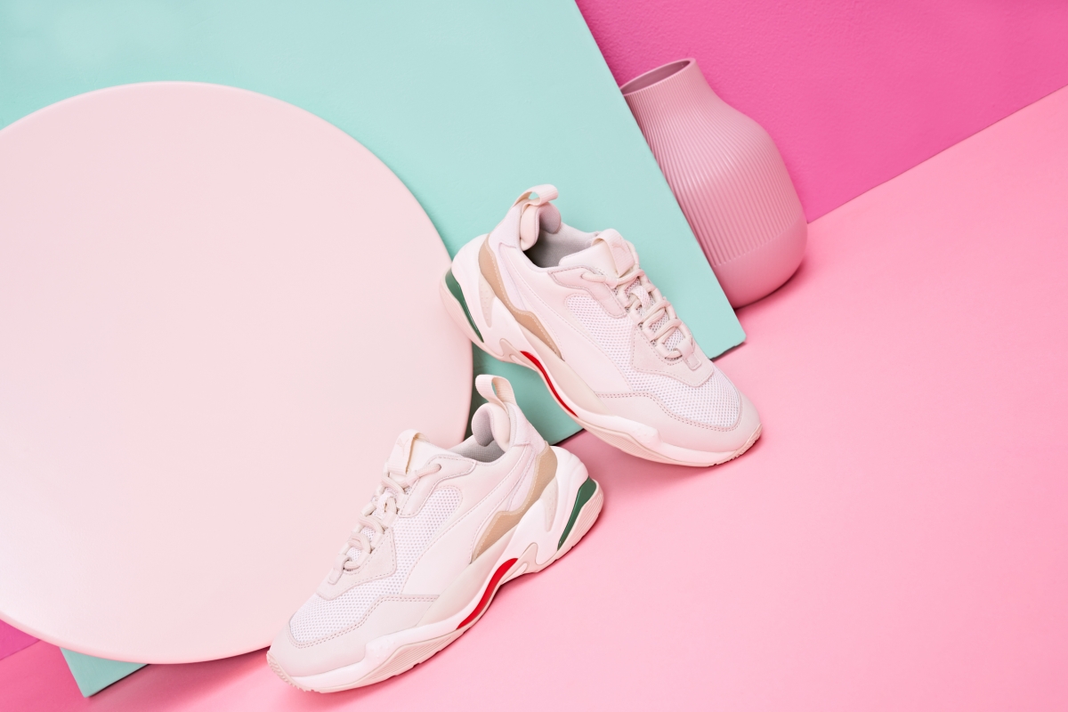 PUMA Thunder 紅綠復古老爹鞋,NT$3,980