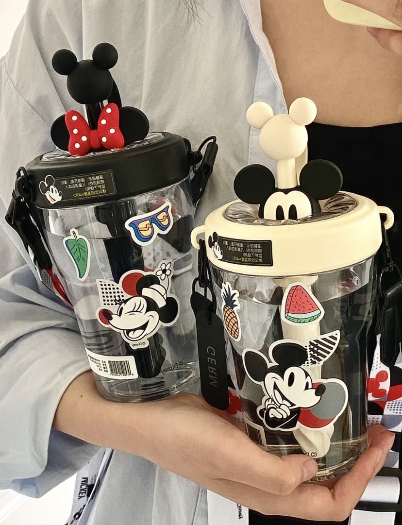 米奇攪拌吸管水杯