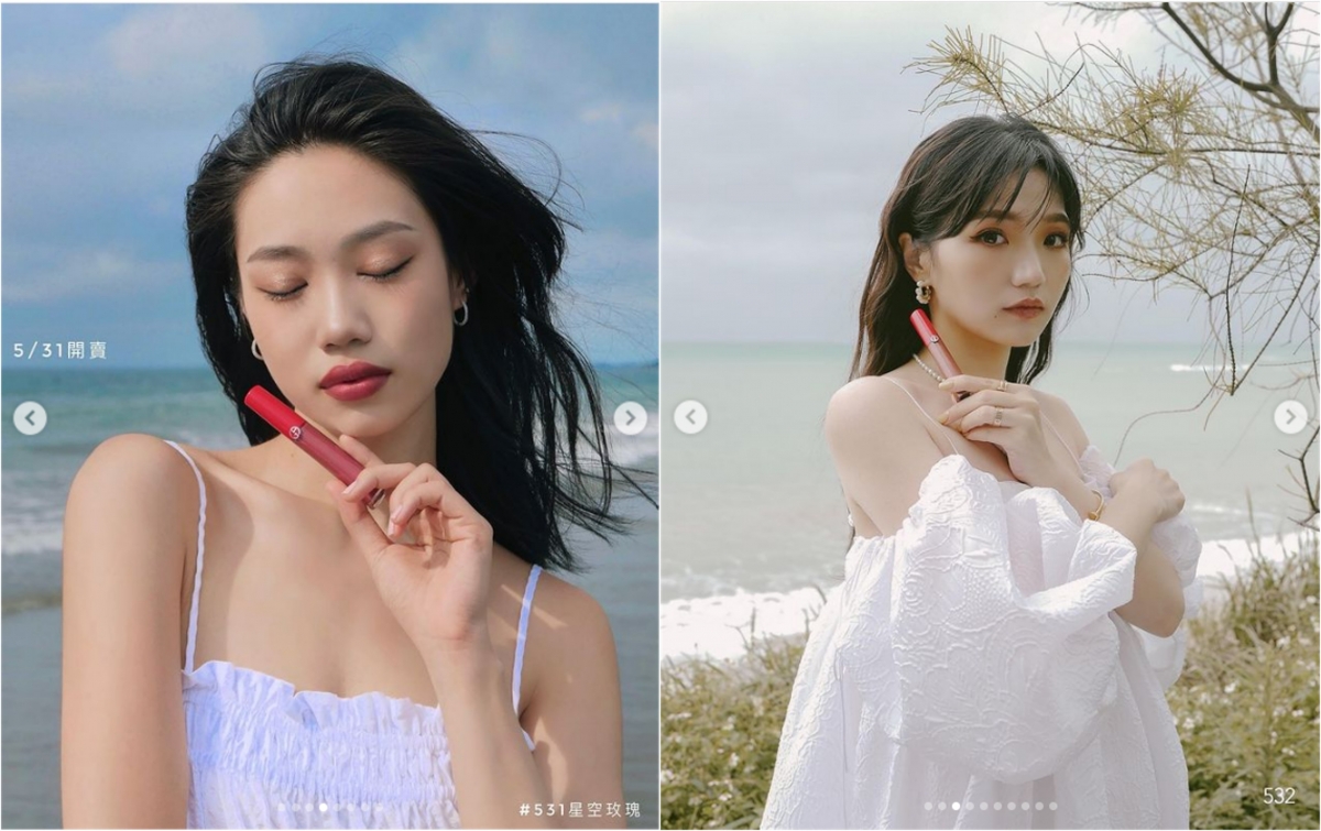 【奢華絲絨訂製唇萃】地中海燦光系列 #531航行 星空玫瑰(左) & #532燦光 餘暉豆沙(右)