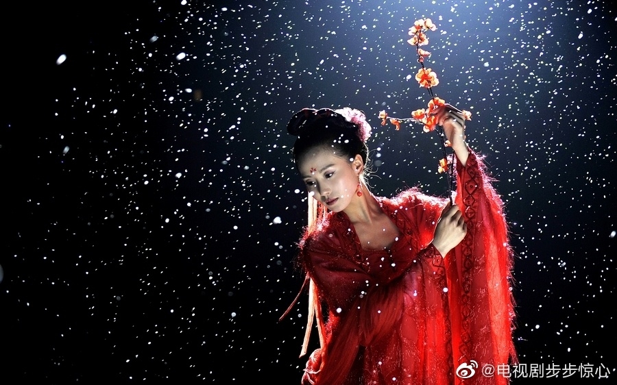 劉詩詩《步步驚心》當中的紅衣造型美如畫
