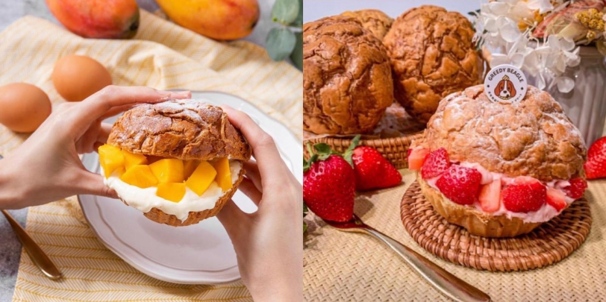 爆餡菠蘿麵包十分特別