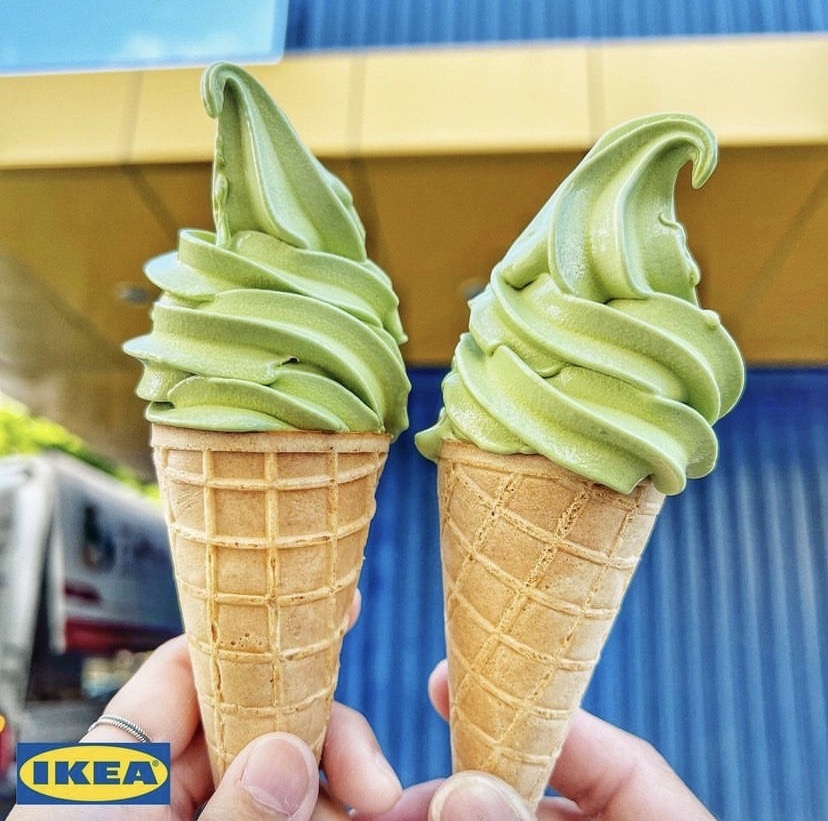 IKEA新推出的抹茶冰
