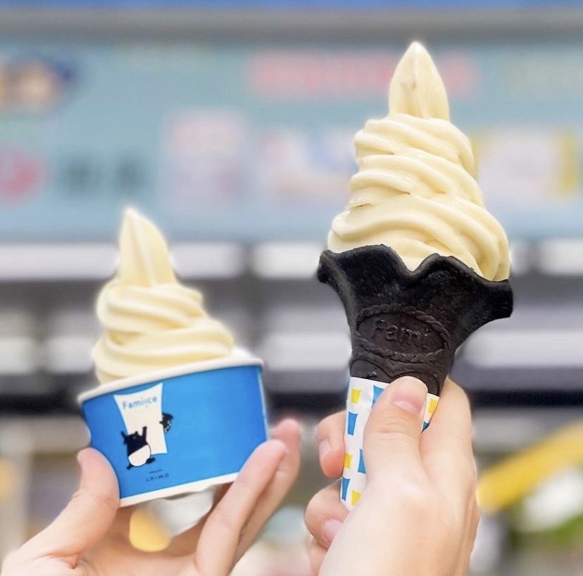 全家新推出的聯名冰淇淋紙杯也是馬來貘