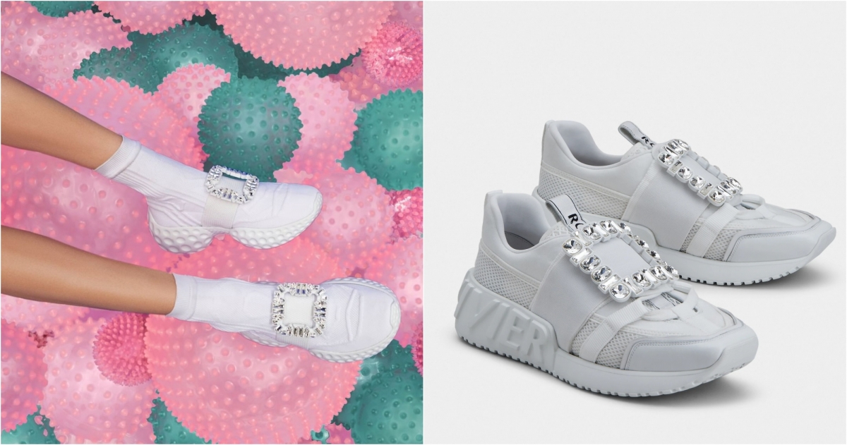 Roger Vivier Viv' Go水鑽運動鞋，NT48,300