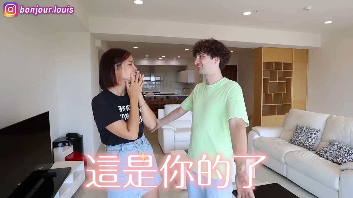 路易租百坪新房給Ada