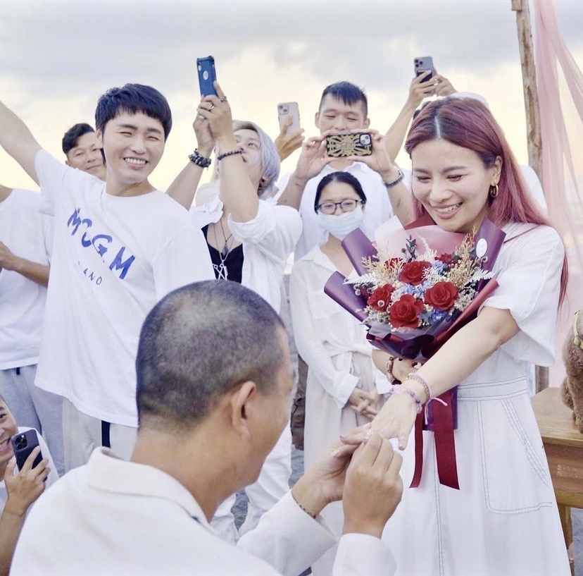 董仔喜嫁男友海力