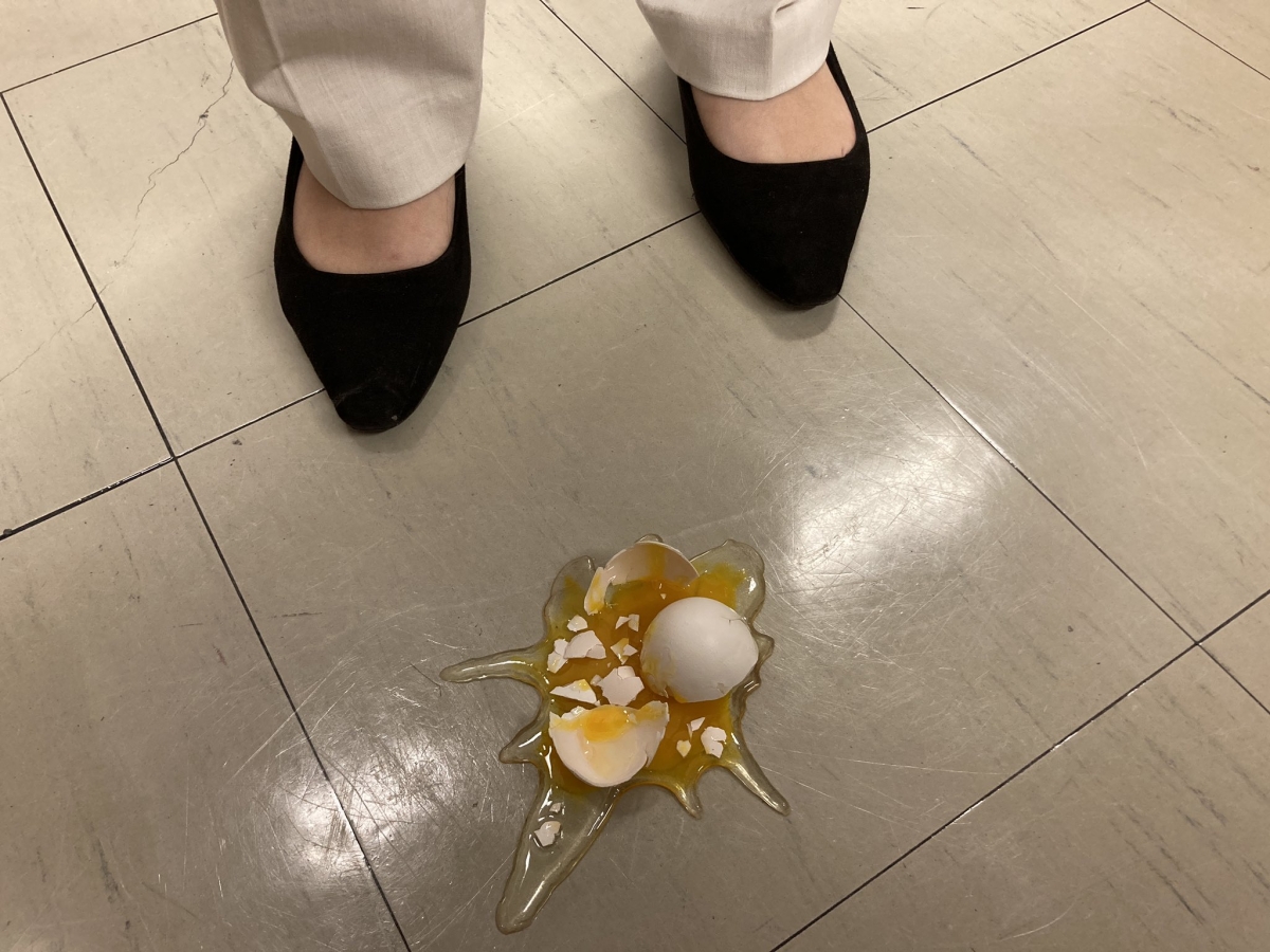 碎蛋黃隨便放都充滿笑點