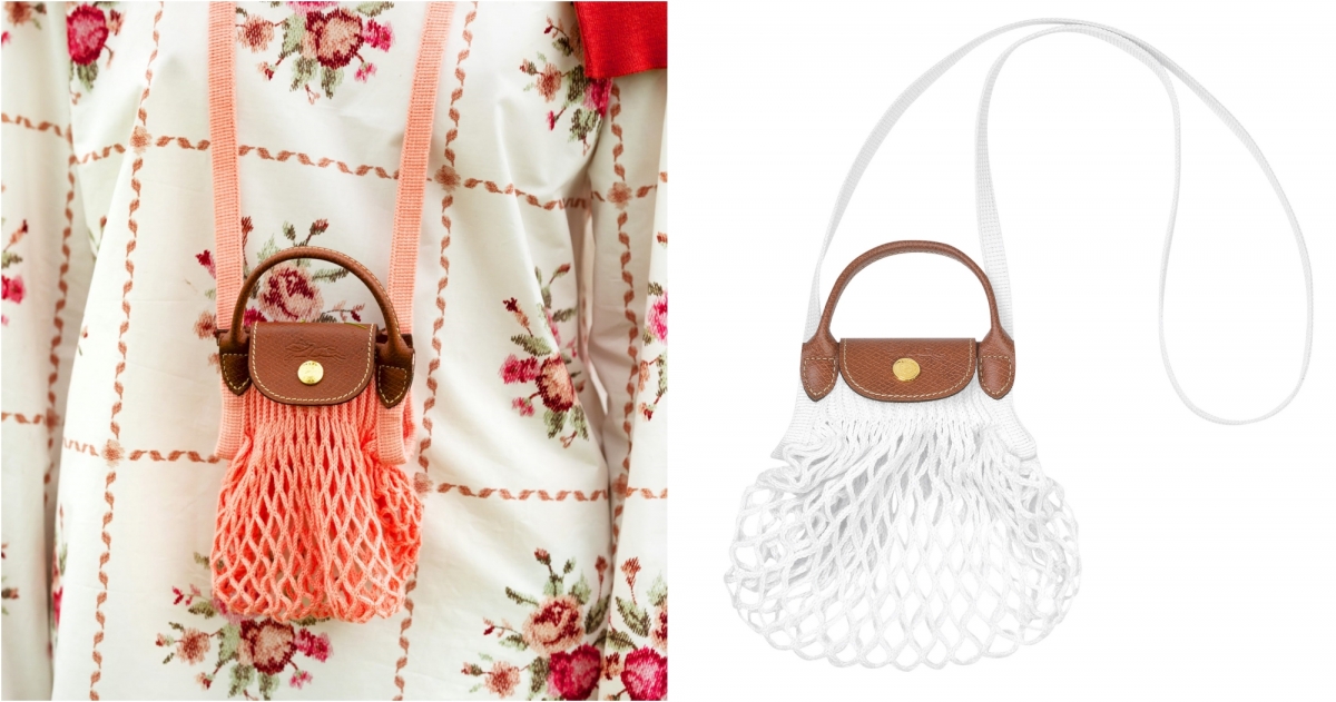 LONGCHAMP_LE PLIAGE FILET系列 手提包 XS (白色)，NT$3,000