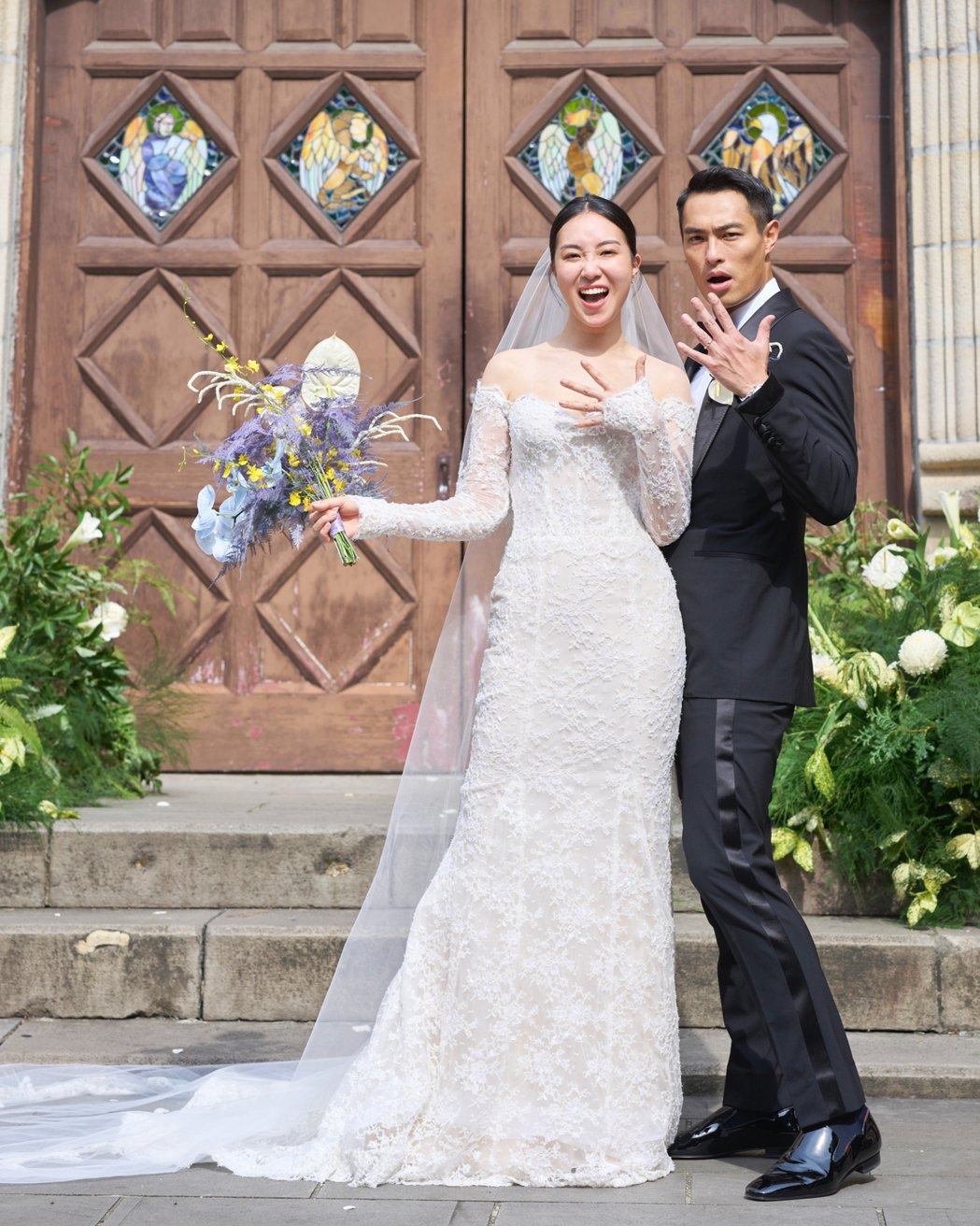 楊祐寧與老婆Melinda