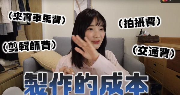 拍攝影片還要扣除成本