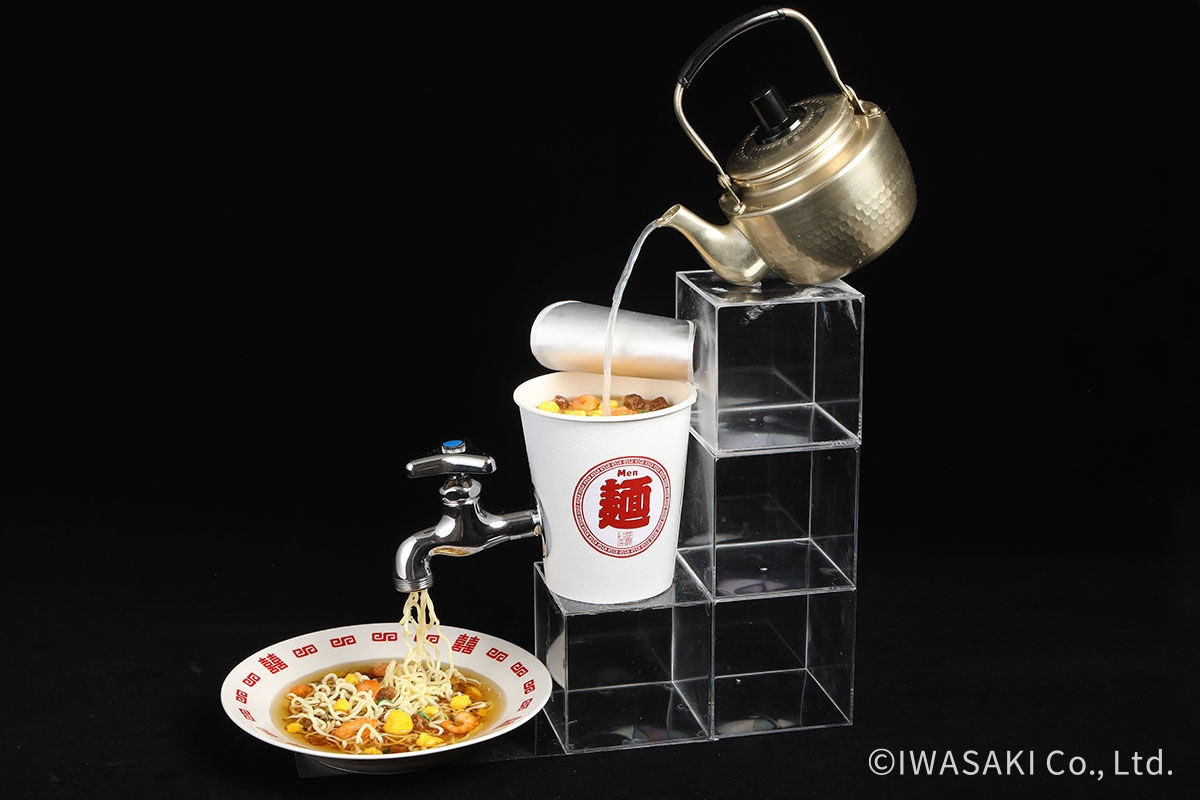 泡麵水龍頭,流出來變成拉麵