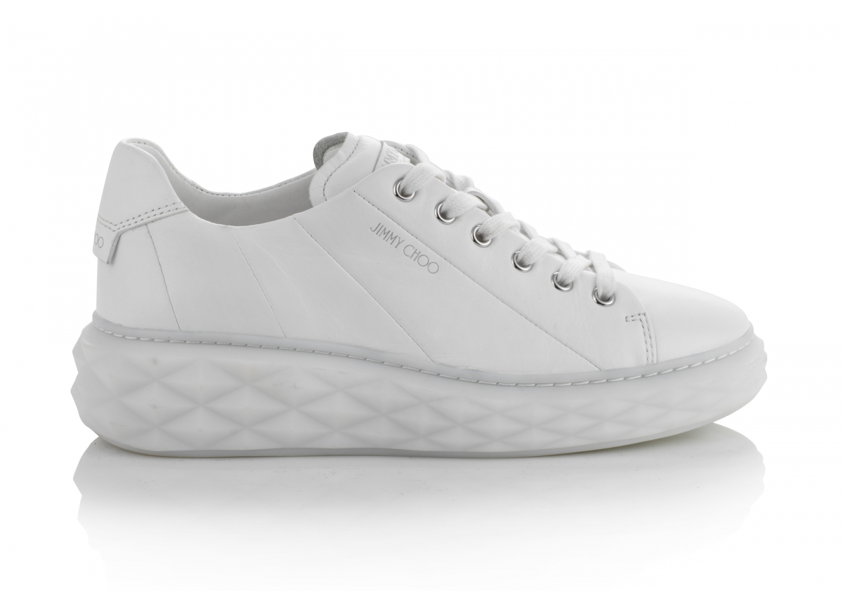 Jimmy Choo_DIAMOND LIGHT MAXI F - NAPPA LEATHER WHITE，NT$22,800