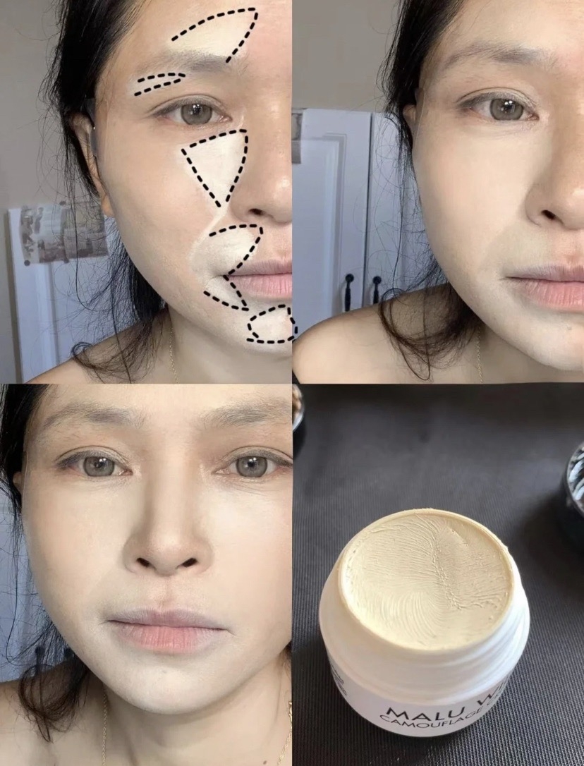 在面部凹陷處上高光