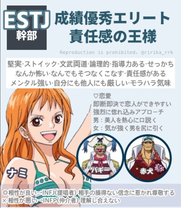 ESTJ海賊王分析