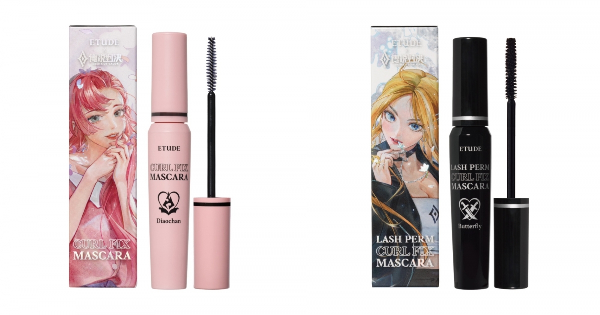ETUDE x Garena 傳說對決 睫對出色極限萌翹睫毛膏#鋒利黑,NT$450 ETUDE x Garena 傳說對決 睫對出色終極Pick睫毛膏#蟬綿黑,NT$450