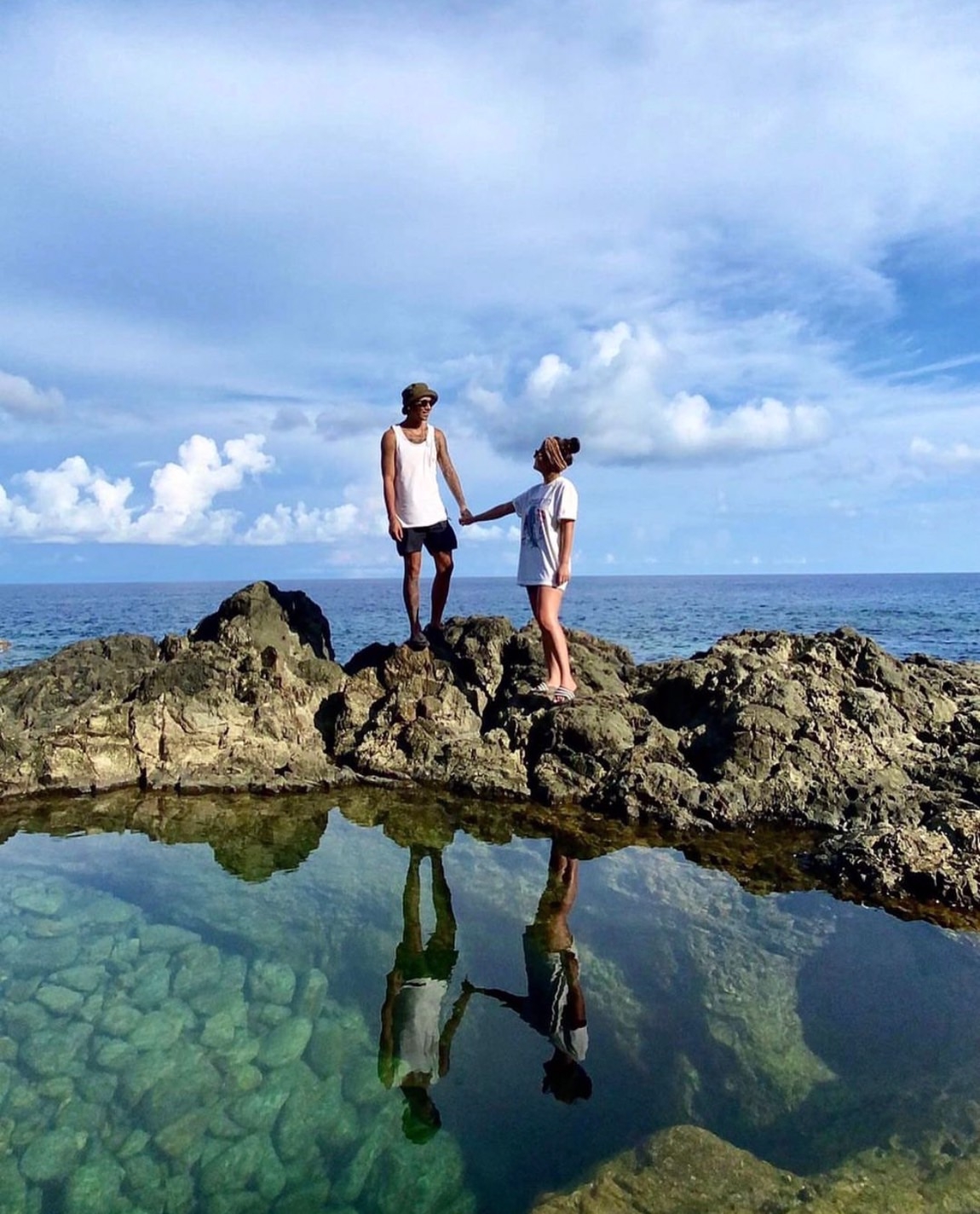 瘦子曬出與老婆的恩愛合照