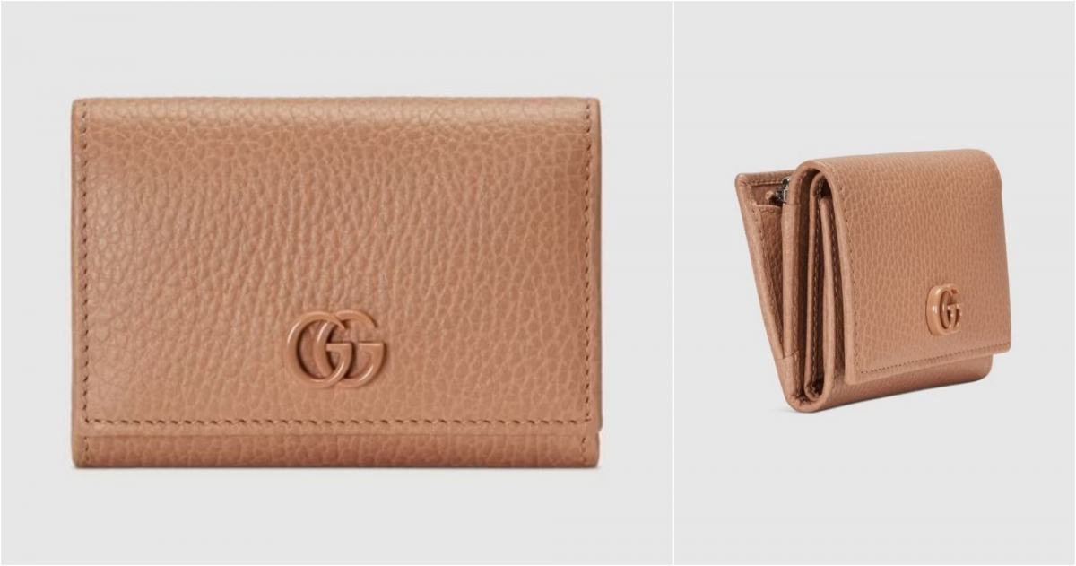 GUCCI GG Marmont中型卡片套銀包，HK$ 4,400 