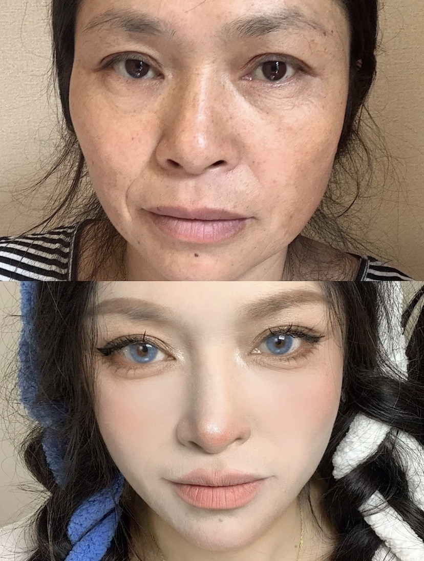 40歲阿姨居然能變成少女