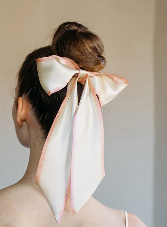 Jennifer Behr GINNY 真絲手染蝴蝶結髮夾，NT6,280