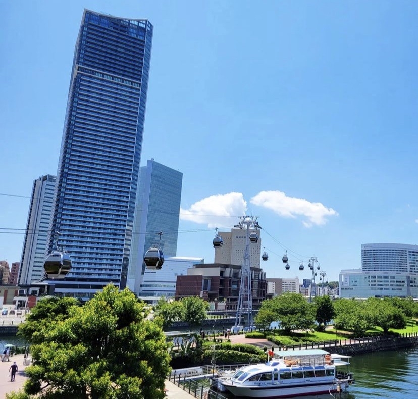 可以俯瞰整個橫濱