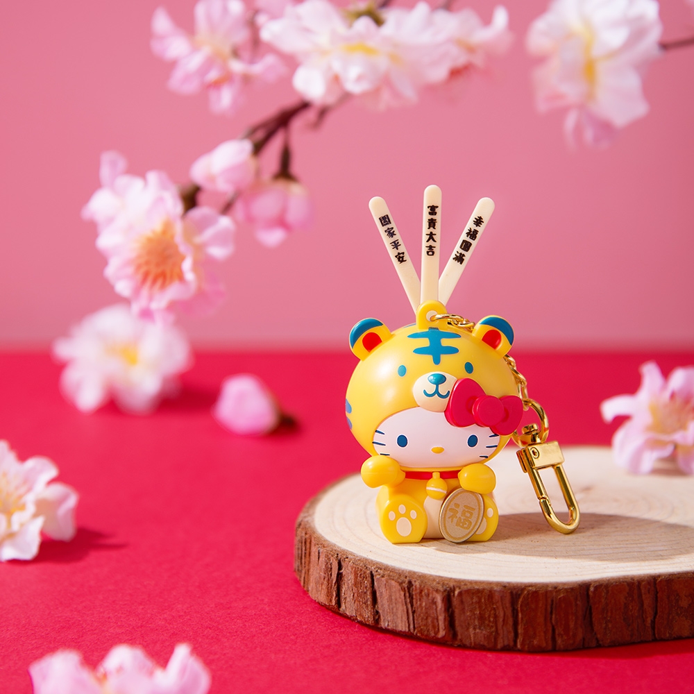 HELLO KITTY搖搖籤筒造型悠遊卡-虎來運轉