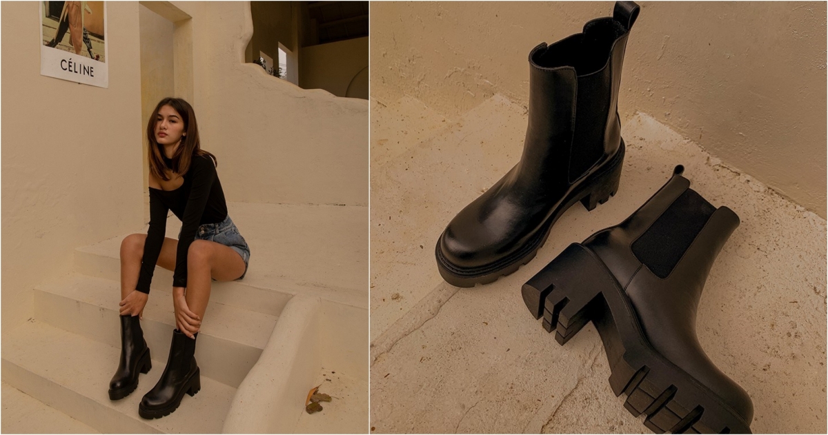 Mercci 22 質感皮革厚底軍靴，NT$2,280