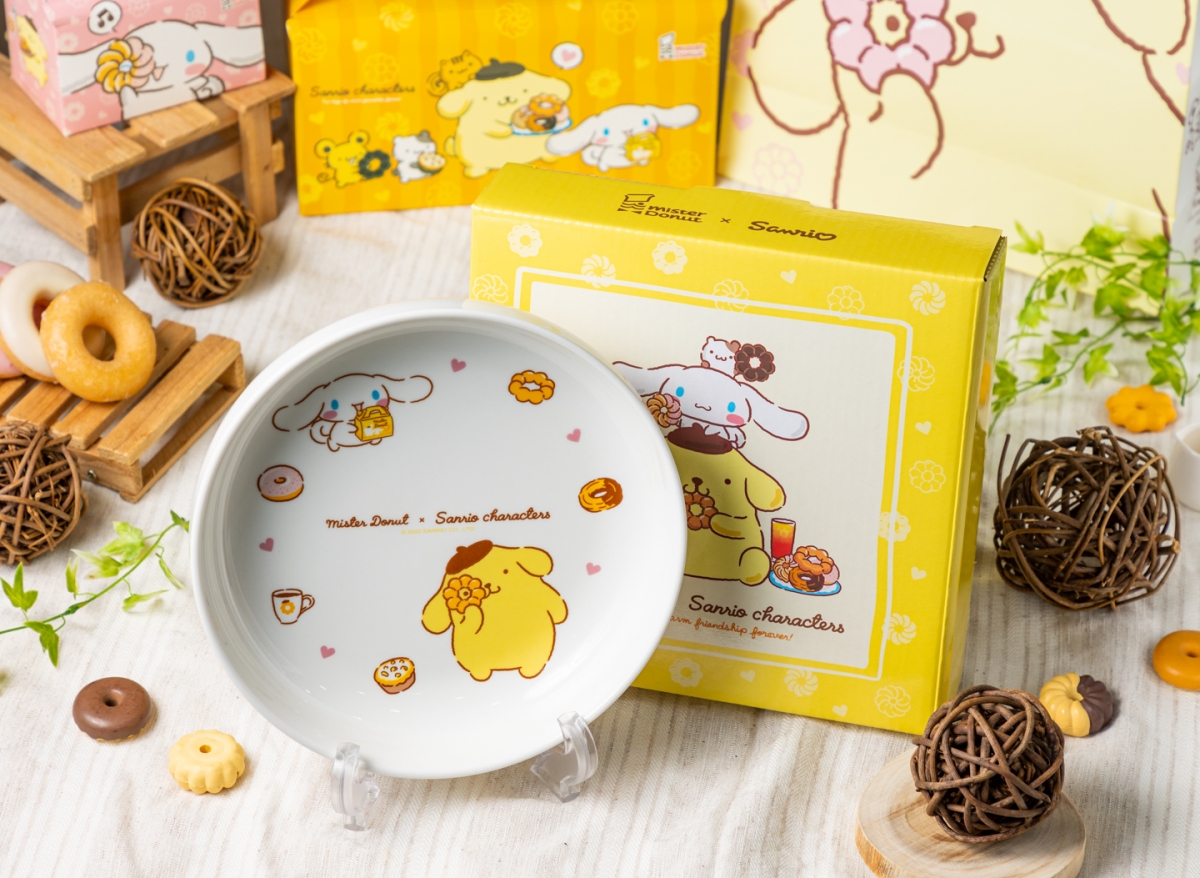 Mister Donut 布丁狗與大耳狗陶瓷盤