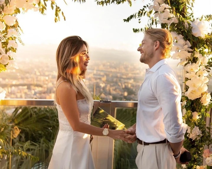 法比歐與女友求婚成功,成為台灣女婿