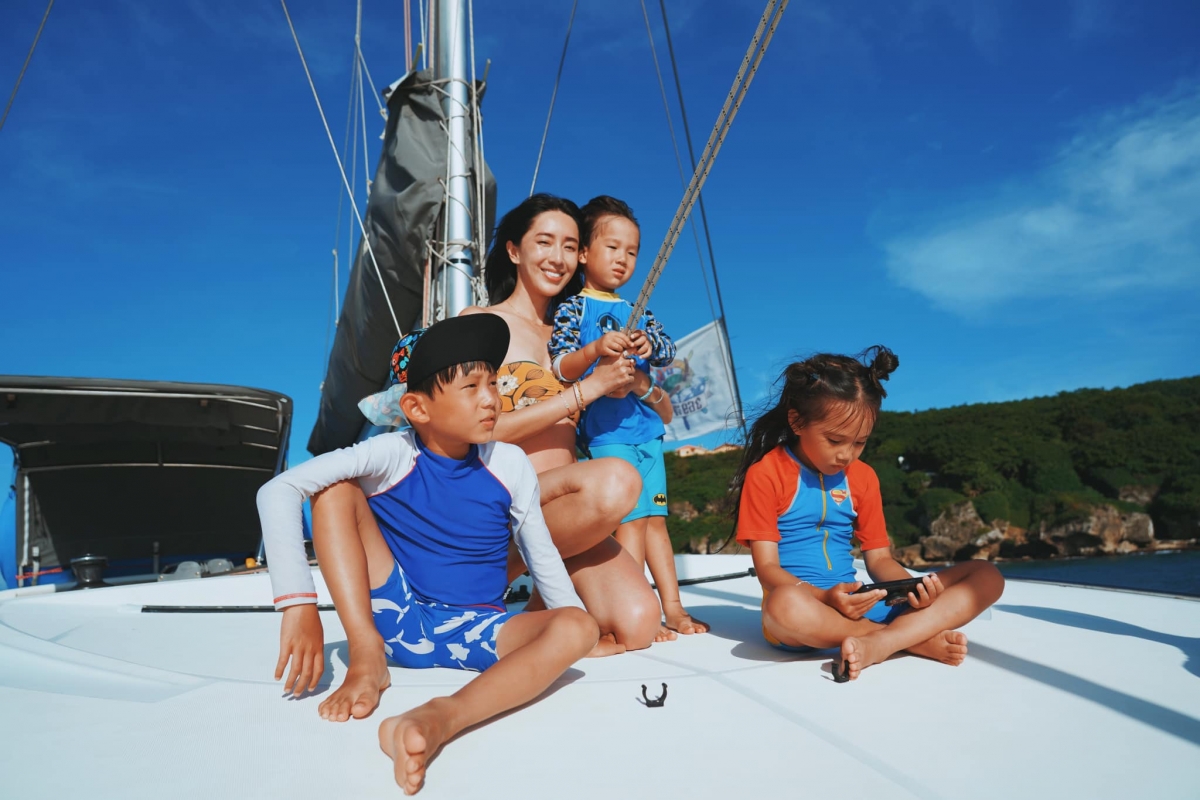 隋棠育有2兒1女