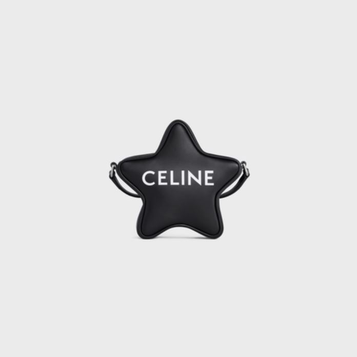 CELINE印花平滑小牛皮小型ETOILE黑色手袋，NT$47,500