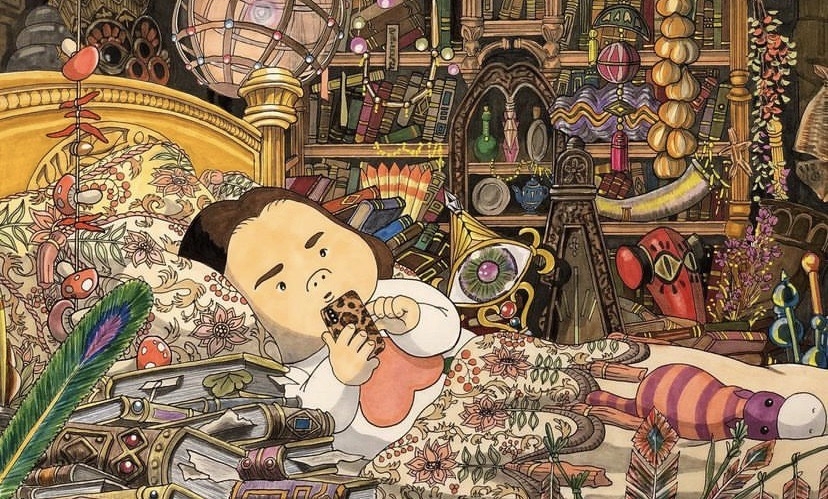 作者居然可以躺霍爾的床!