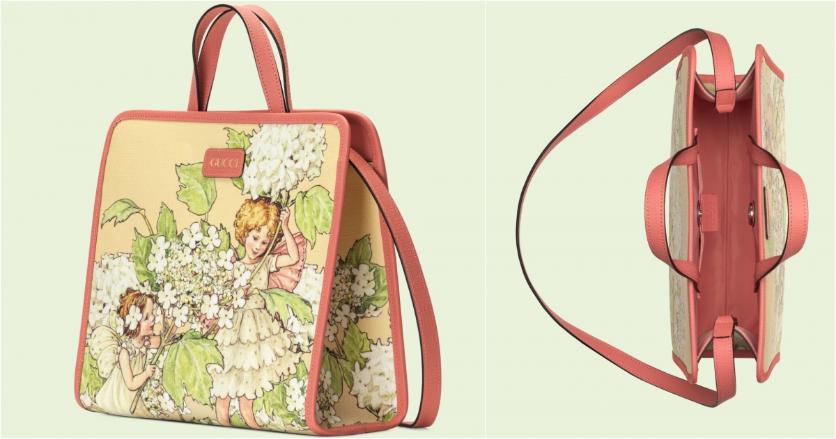 GUCCI 兒童小仙子印花托特包，NT$32,900 