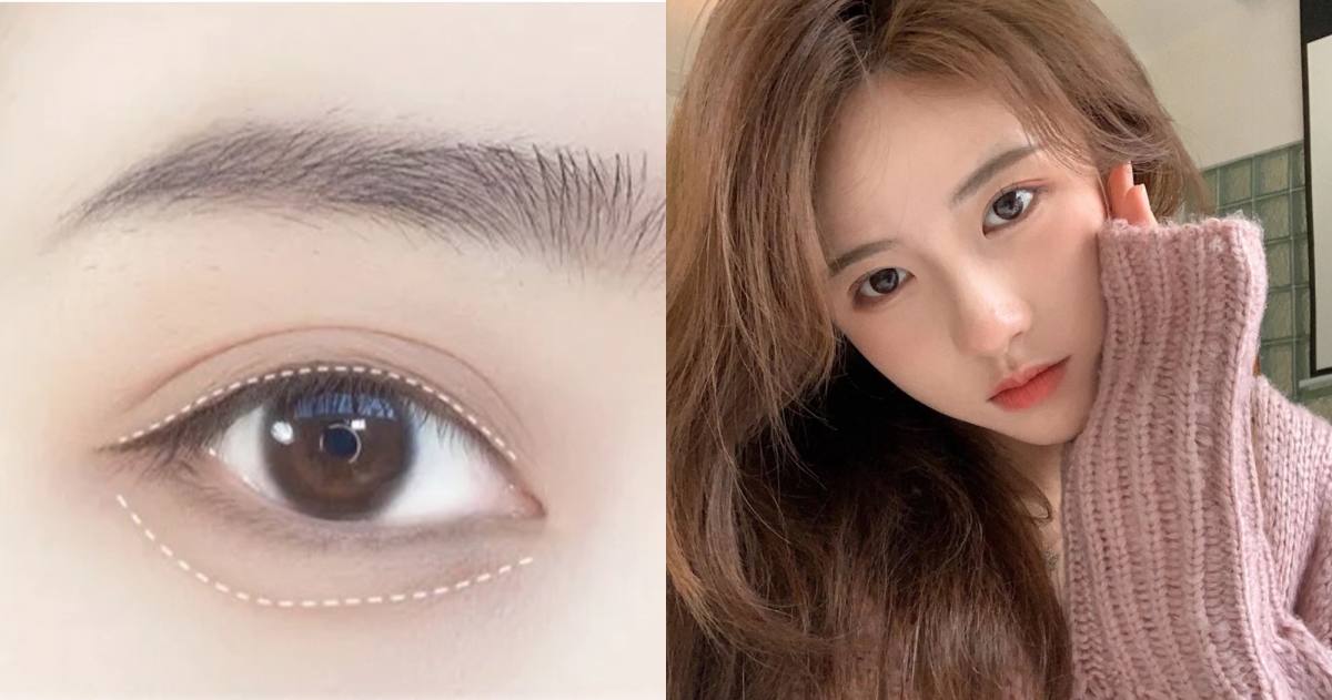 「偽素顏眼妝」步驟三：眼線&臥蠶