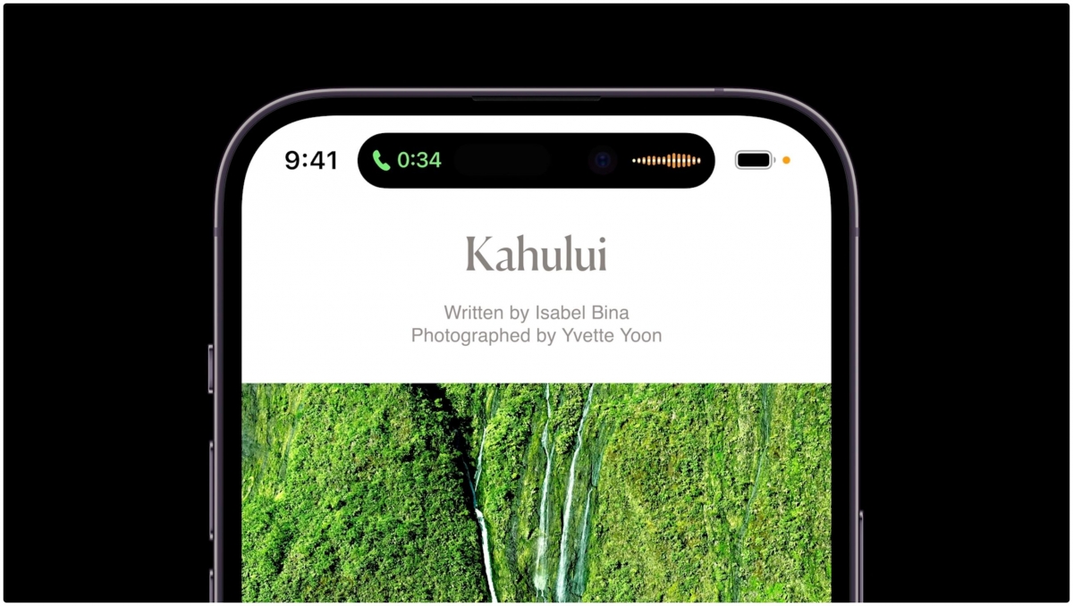 瀏海變成靈動島