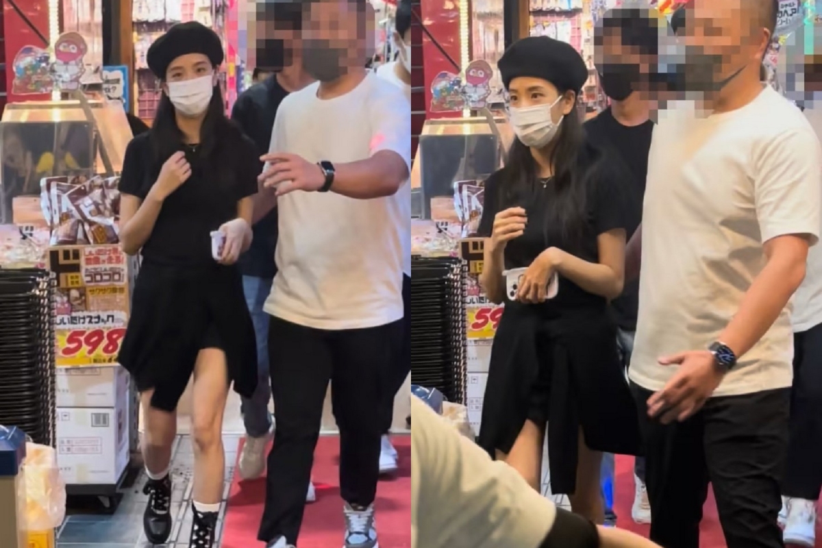 同一天連Jisoo都來到同家唐吉訶德