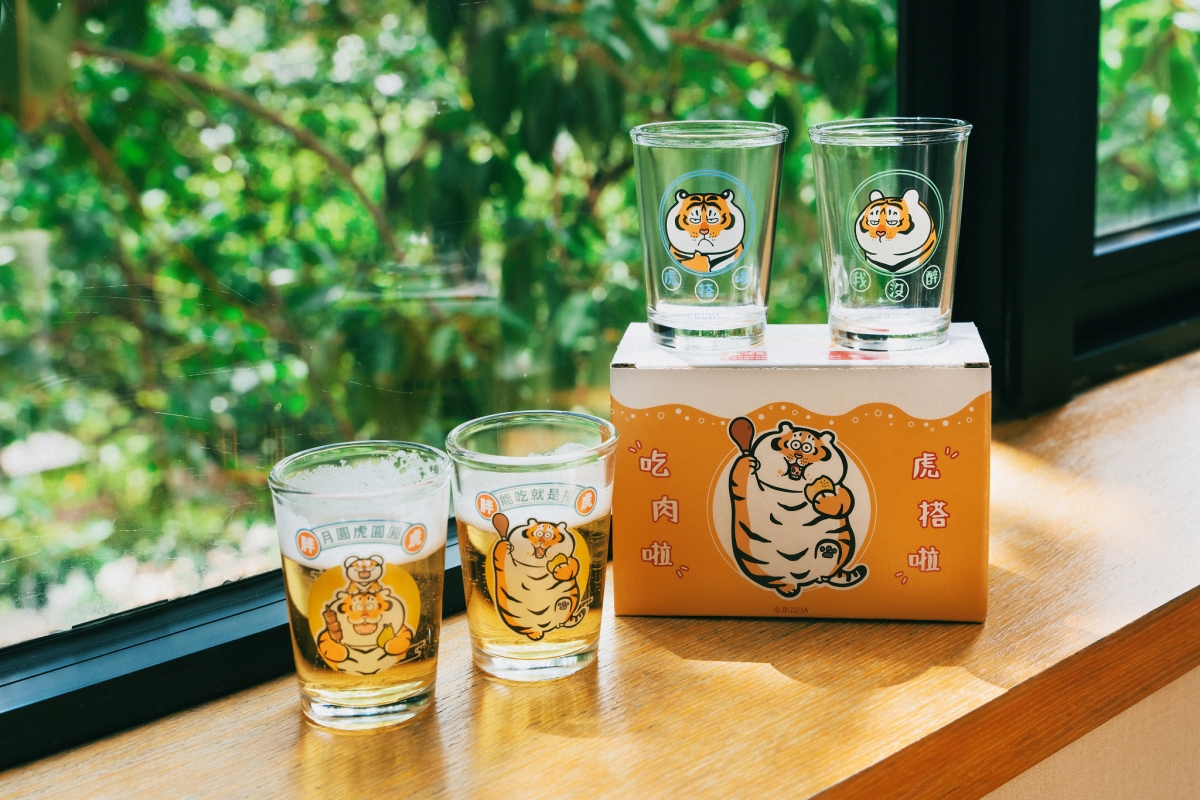 限量胖虎啤酒杯兩入組