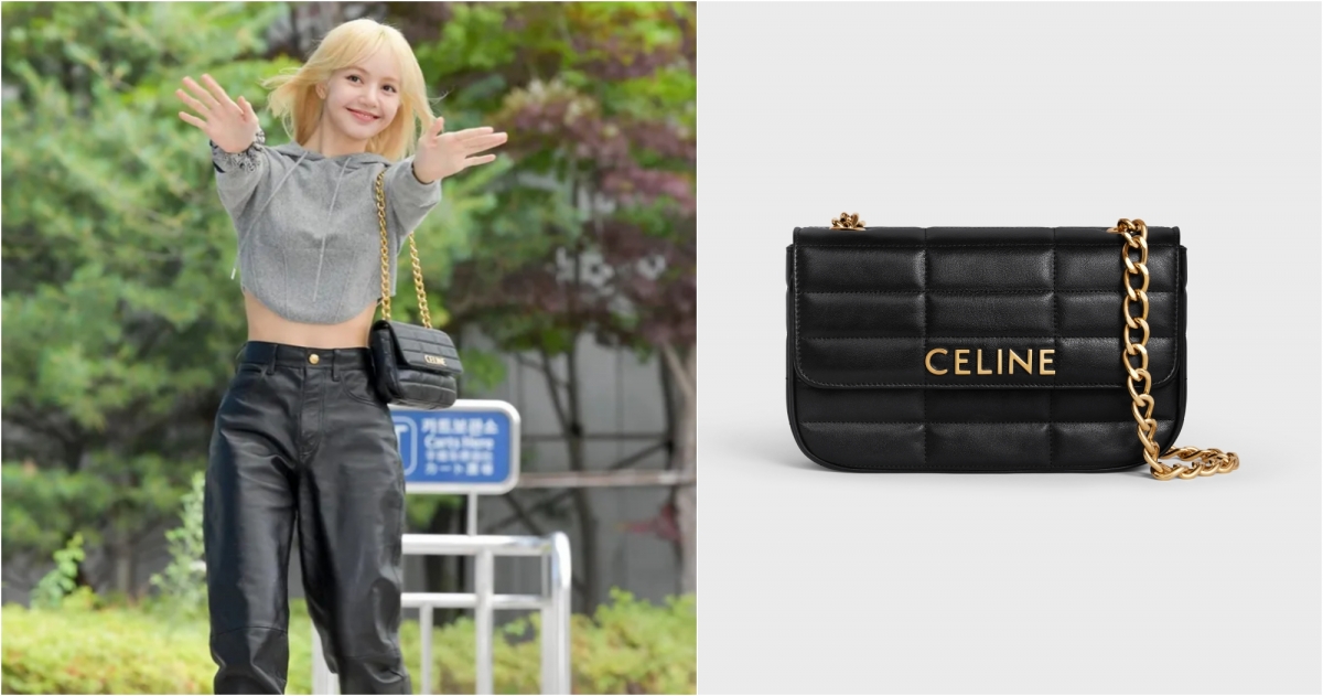 CELINE MATELASSE MONOCHROME衍縫鍊條肩背包，NT$125,000