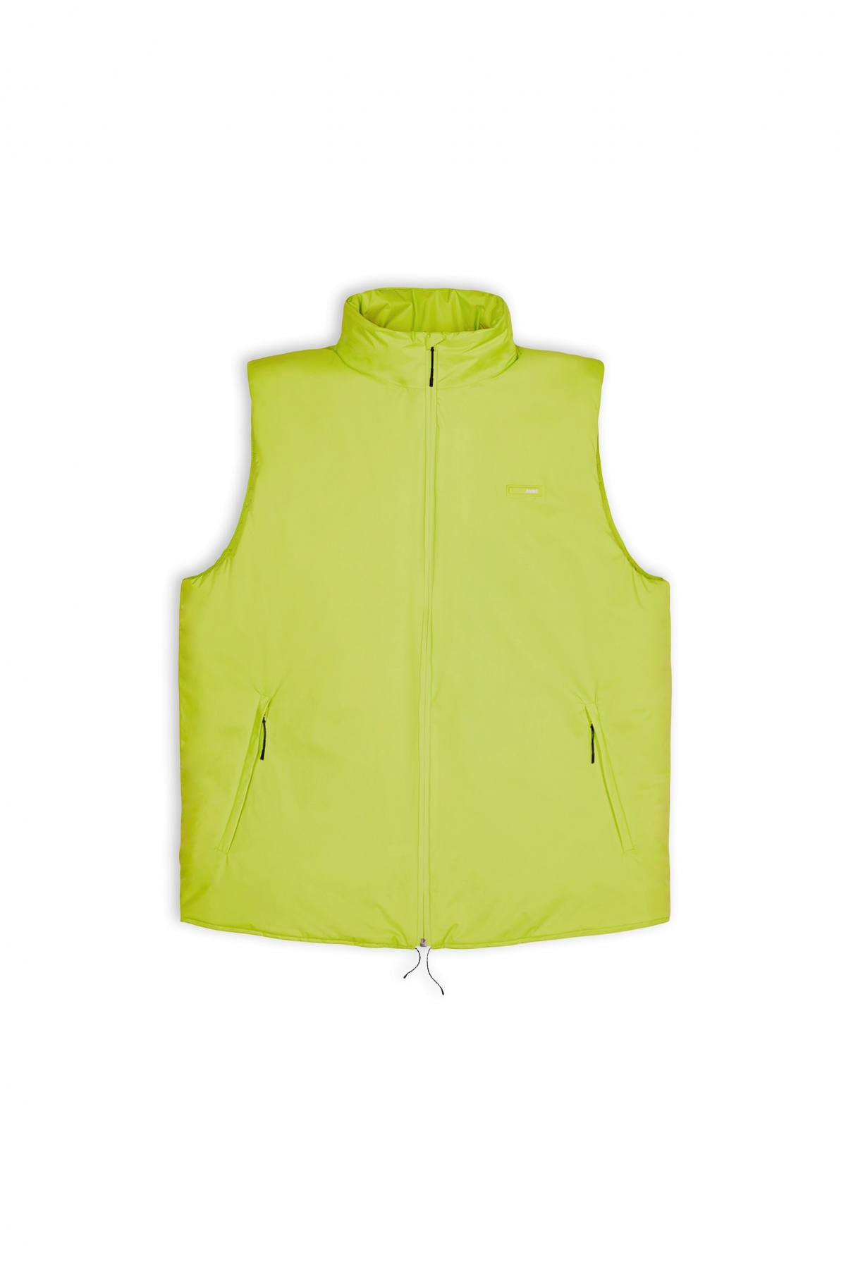 RAINS 炫霓黃尼龍鋪棉背心，NT$5,480