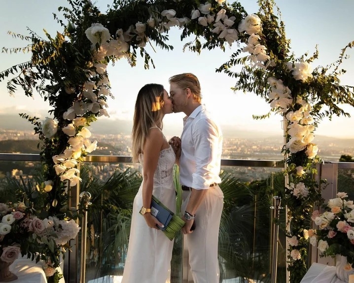 法比歐與女友求婚成功,成為台灣女婿