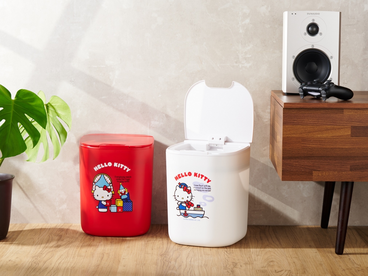 Hello Kitty感應自動開闔垃圾桶
