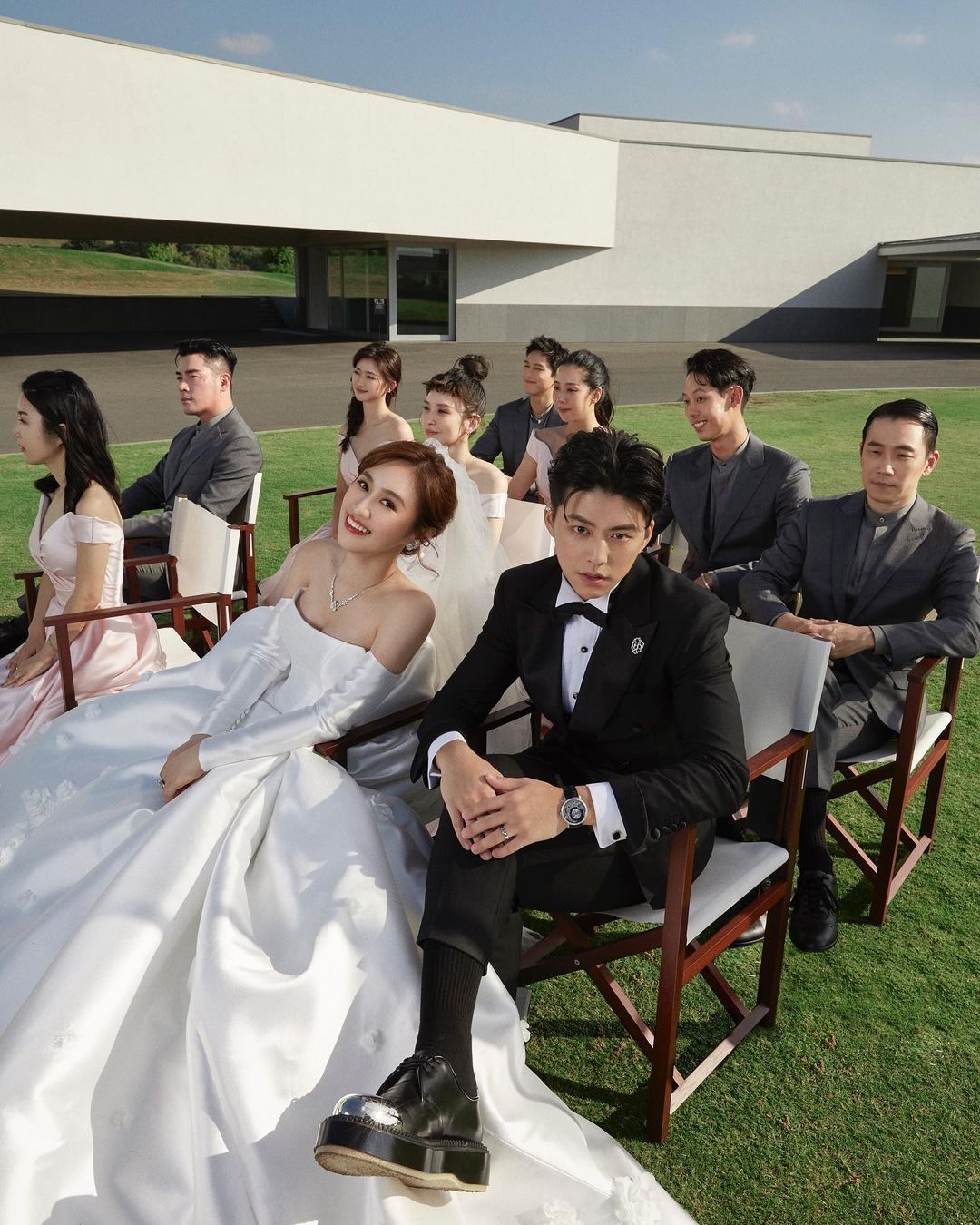 Sandy與老公於一月完婚