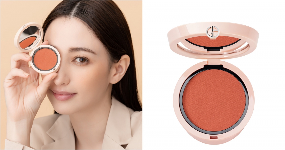 亞曼尼訂製裸粉腮紅修容霜#45 暖曦赤橘,NT$1,450