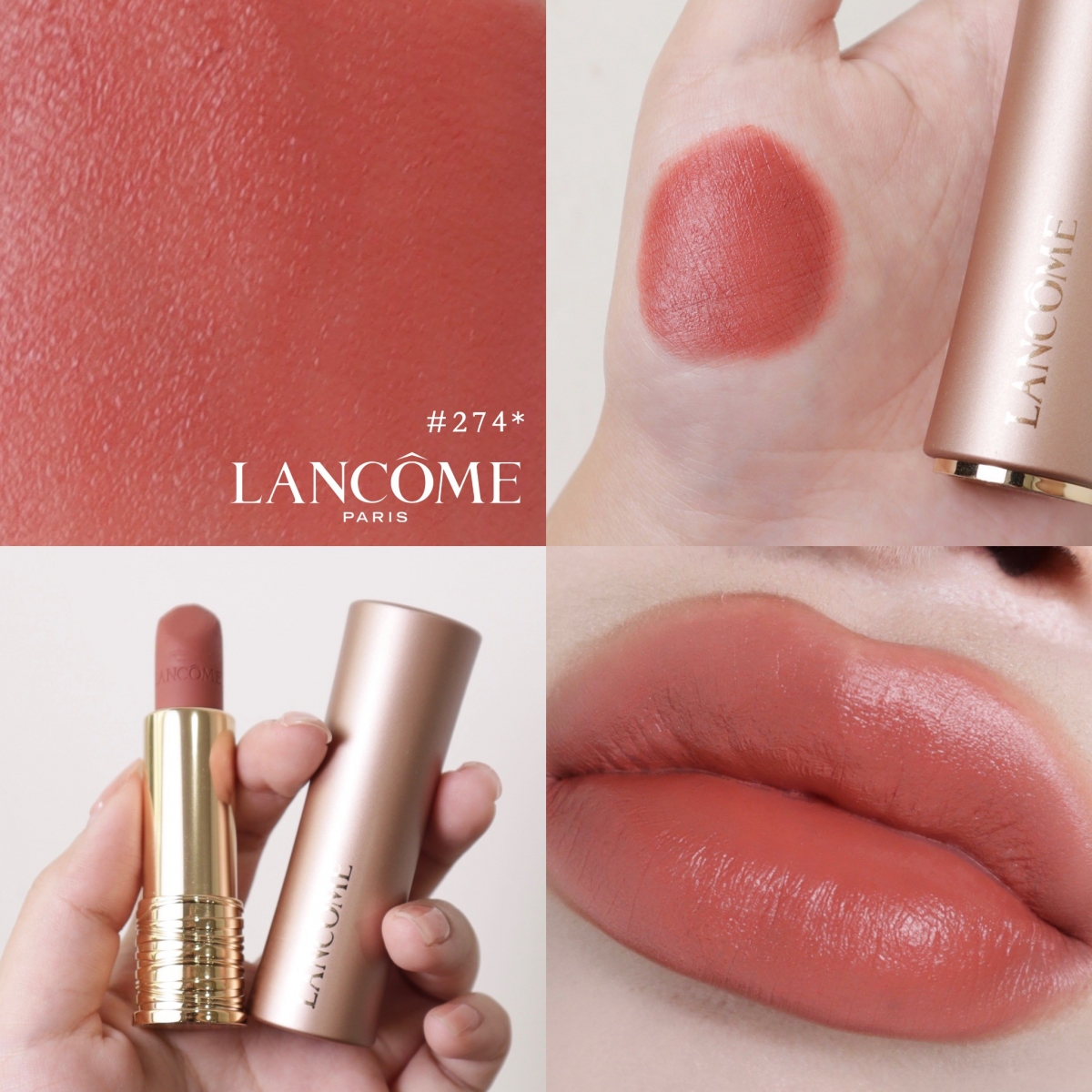 蘭蔻絕對完美柔霧唇膏#274,NT$1,350