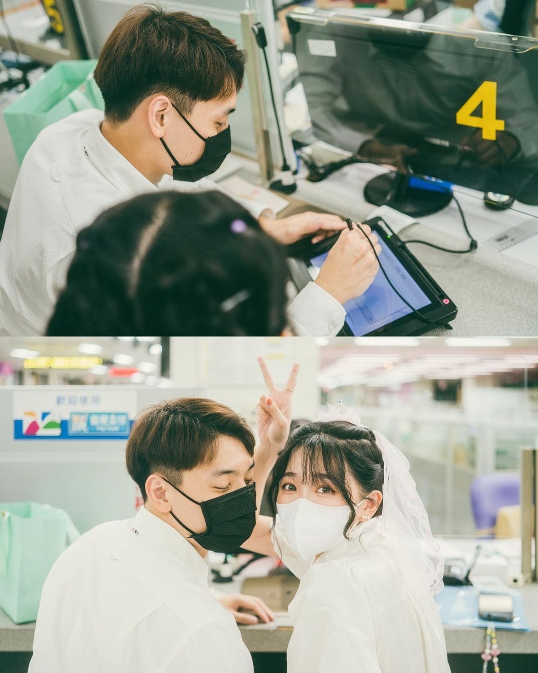 語謙與男友登記、正式成為夫妻