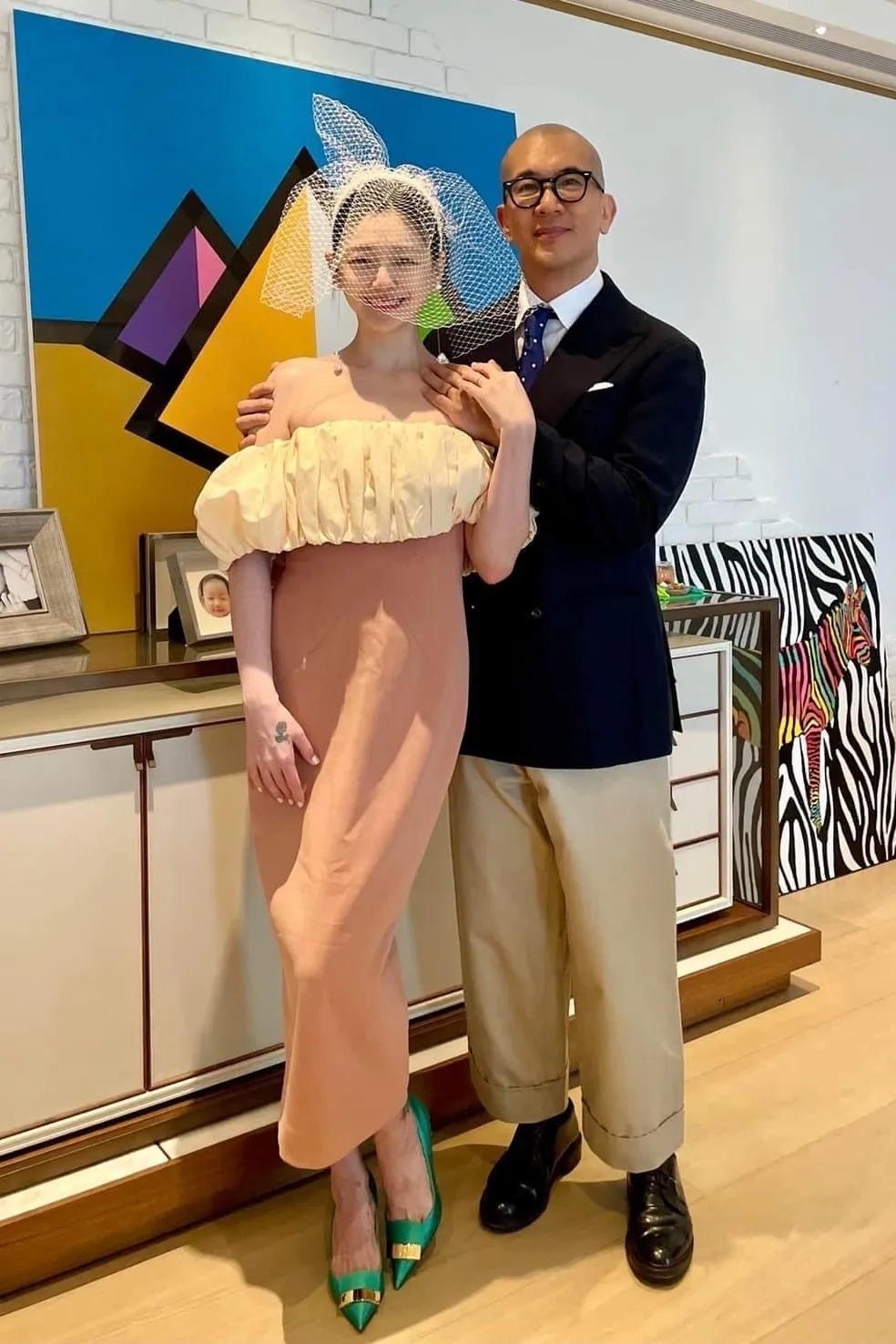 大S、具俊曄結婚照