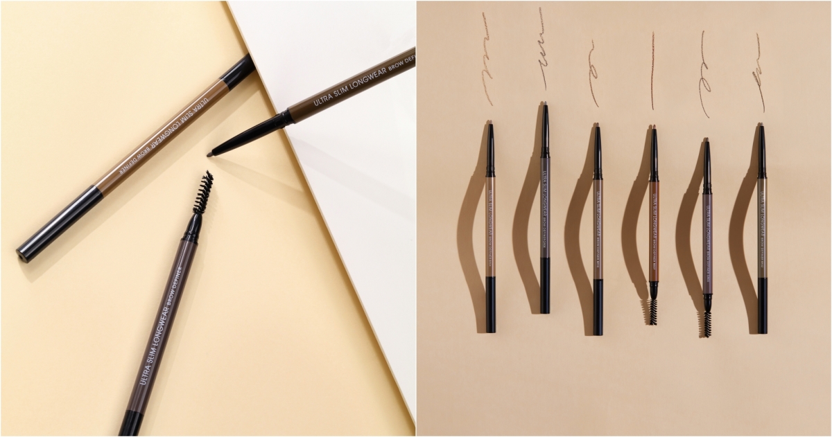 1028 精算師持色細眉筆新色BR10 深茶色、BG11墨棕色0.12g，NT$180