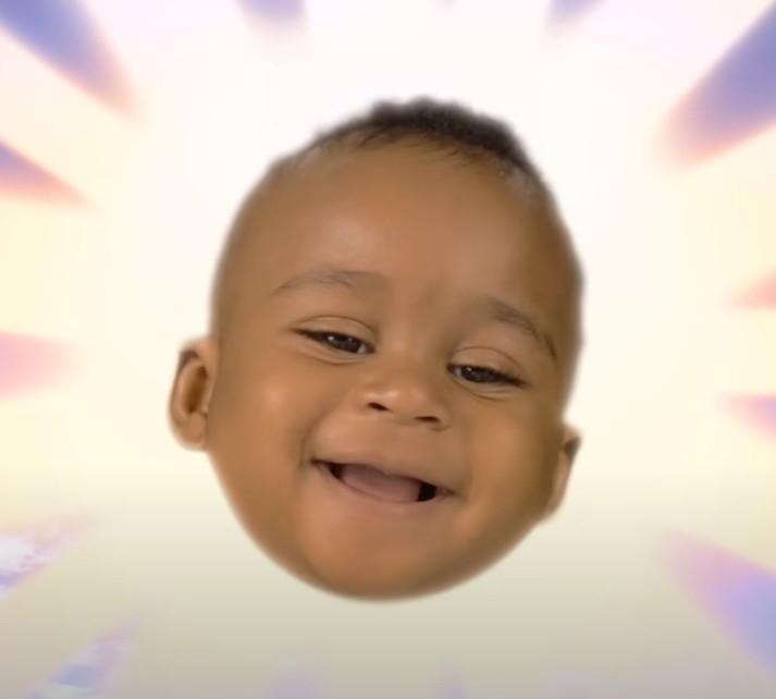 黑人太陽頭寶寶