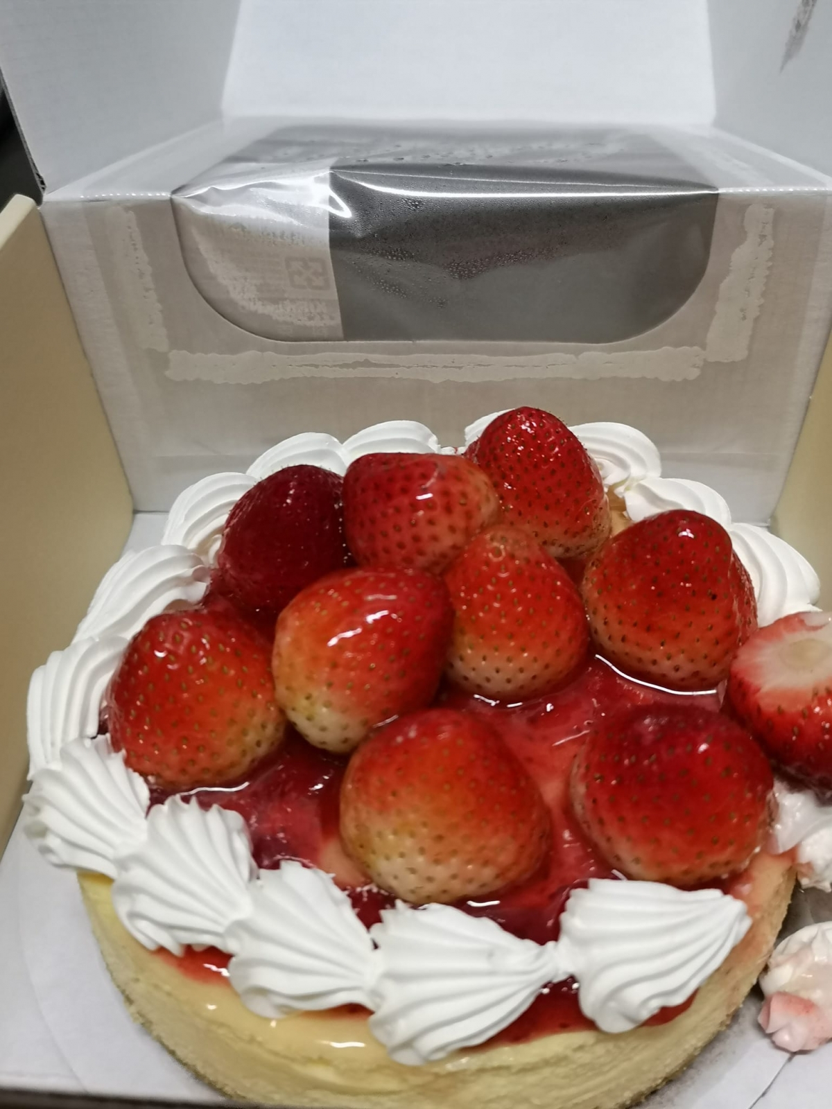 Costco草莓乳酪蛋糕開箱